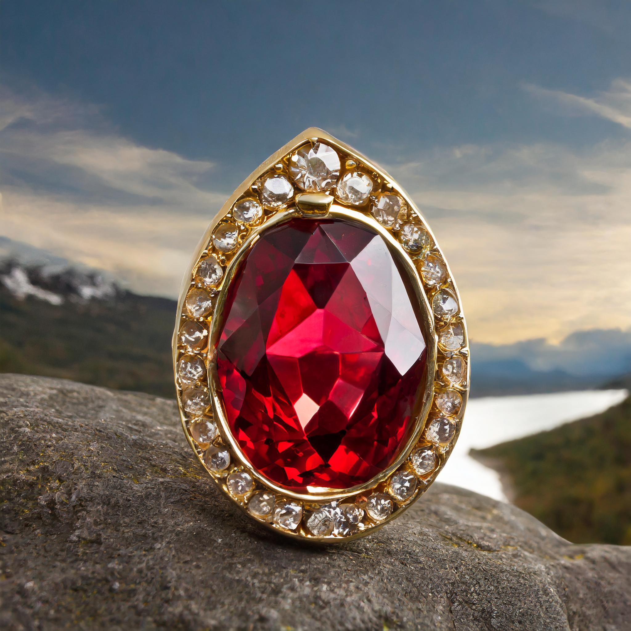 Firefly ruby bague diamnt 51112
